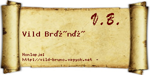 Vild Brúnó névjegykártya